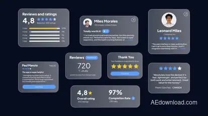 Ratings & Reviews Product Promo template preview