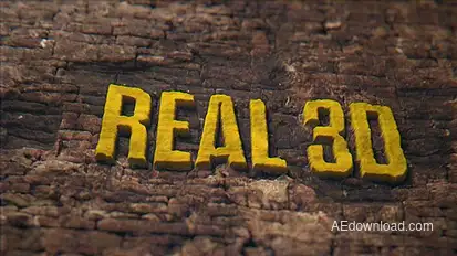 Real 3D Titles Titles template preview