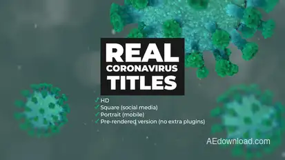 Real Coronavirus Titles Openers template preview