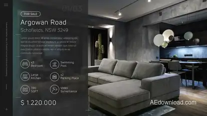 Real Estate Video Displays template preview