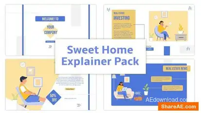 Videohive Real Estate Agency Explainer Animation Scene Elements template preview