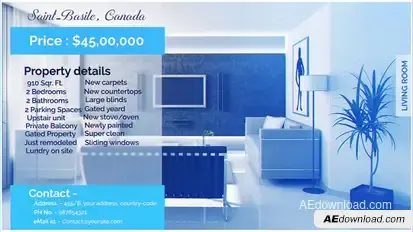 Real Estate Display Openers template preview