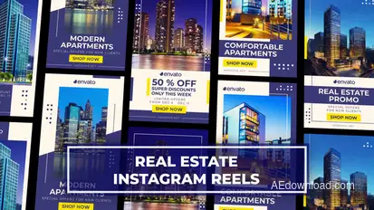 Real Estate Instagram Reels After Effects Template Product Promo template preview