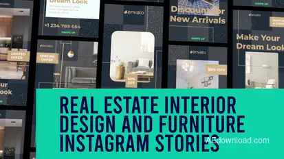 Real Estate Interior Design and Furniture Instagram Story and Reel Product Promo template preview