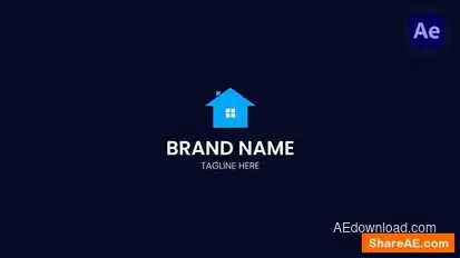 Real Estate Logo Animation | AE Logo Stings template preview