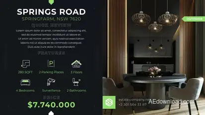 Real Estate Minimal Tech Product Promo template preview