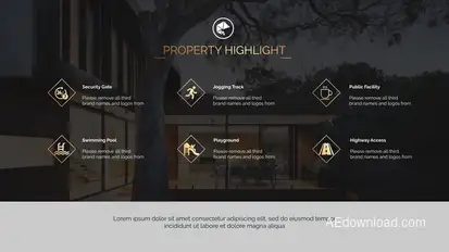 Real Estate Presentation Slideshow Video Displays template preview