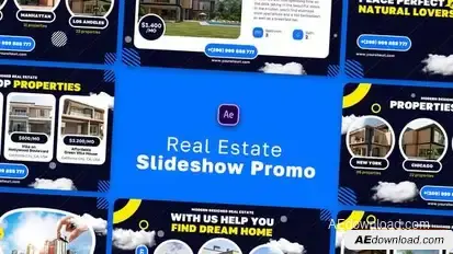 Real Estate Slide Promo Template Openers template preview
