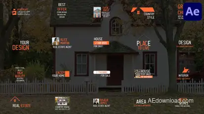 Real Estate Titles for After Effects Titles template preview