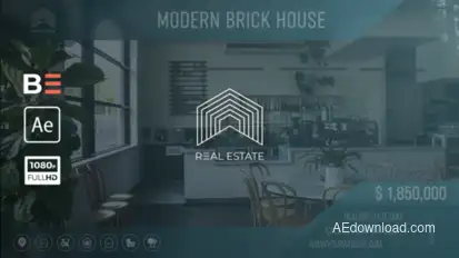Real Estate V3 | AE Product Promo template preview