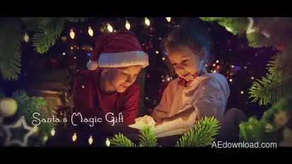 Realistic Christmas Slideshow | Magic Christmas Memories Video Displays template preview