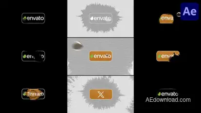 Realistic Drop Water Reveal for After Effects Elements template preview