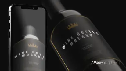 Red Ritual Wine Mockup Product Promo template preview