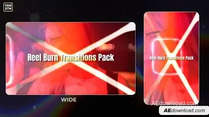 Reel Burn Transitions Elements template preview