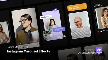 Reels - Instagram Carousel Effect After Effects Project Files Product Promo template preview