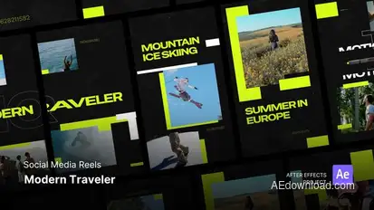 Reels - Modern Traveler Effect After Effects Project Files Openers template preview