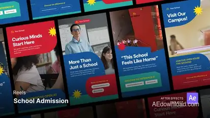 Reels - School Admission Product Promo template preview