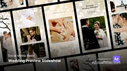 Reels - Wedding Slideshow Product Promo template preview