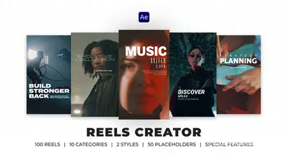 Reels Creator | After Effects Elements template preview