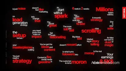 Reels Text Animation - AE Titles template preview