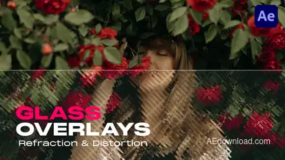 Refraction & Distortion Glass Overlays Elements template preview
