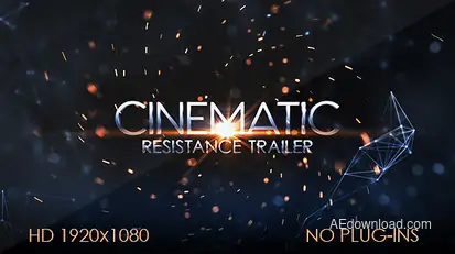 Resistance Cinematic Trailer Openers template preview