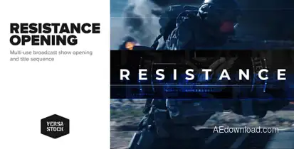 Resistance | Show Opening Title Sequence Openers template preview
