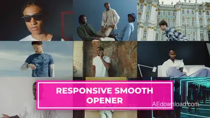 Resizable Smooth Opener Video Displays template preview