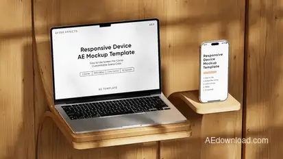 Responsive Device Phone 17 / Tablet Air / Laptop Screen Mockup Template Product Promo template preview