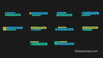 Responsive Lower Third Elements template preview