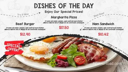 Restaurant Food Menu Promo Product Promo template preview