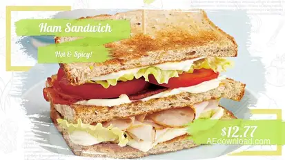 Restaurant Food Slideshow Product Promo template preview