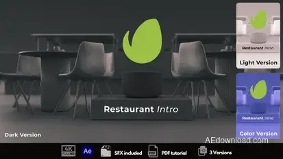 Restaurant Intro Logo Stings template preview