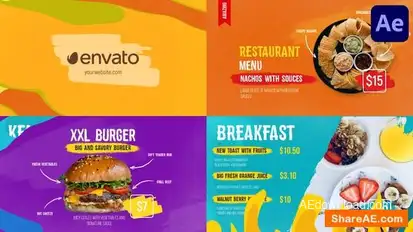 Restaurant Menu | After Effects Openers template preview