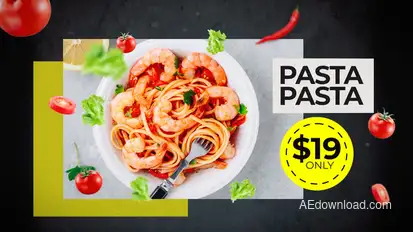 Restaurant Menu Slide Product Promo template preview