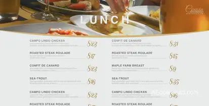 Restaurant Presentation Kit Video Displays template preview