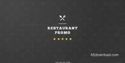 Restaurant Promo Video Displays template preview