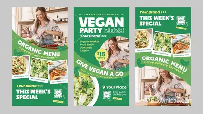 Restaurant Vertical Video Template Product Promo template preview