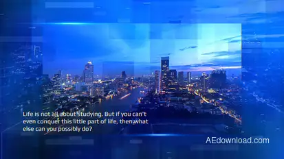 Simple Blueprint Slideshow Video Displays template preview