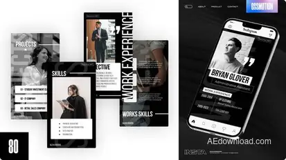 Resume Reels Product Promo template preview