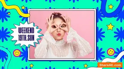 Retro 90s Style Opener Openers template preview