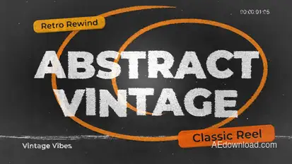 Retro Aesthetic Slides Titles template preview