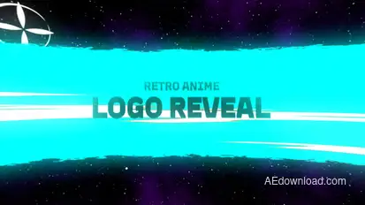 Retro Anime Logo Reveal Logo Stings template preview