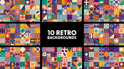 Retro Backgrounds Elements template preview