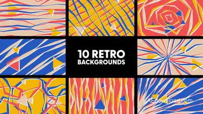 Retro Backgrounds Elements template preview