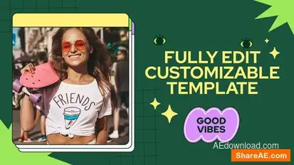 Retro Colorful Slides Promo Openers template preview