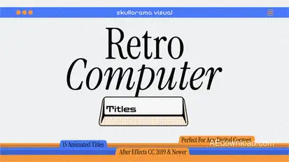 Retro Computer Titles Titles template preview