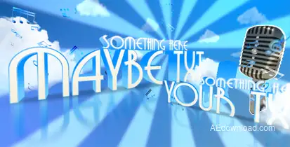 Retro dancing typography presentation ! Video Displays template preview