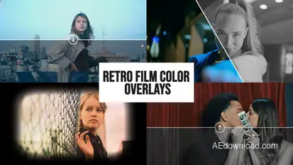 Retro Film Color Overlays Elements template preview