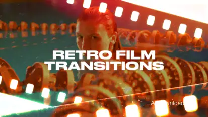 Retro Film Transitions Elements template preview